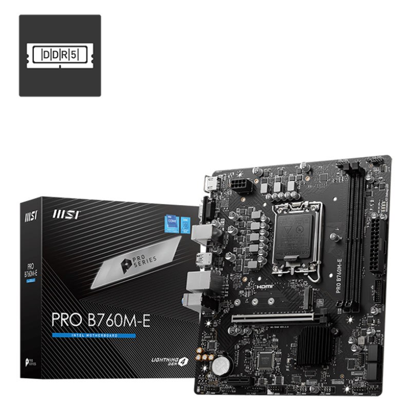 مادربرد ام اس آی PRO B760M-E DDR5 - 6