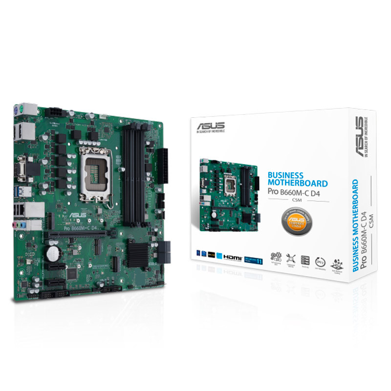 مادربرد ایسوس ASUS Pro B660M-C D4-CSM DDR4 LGA 1700 - 2