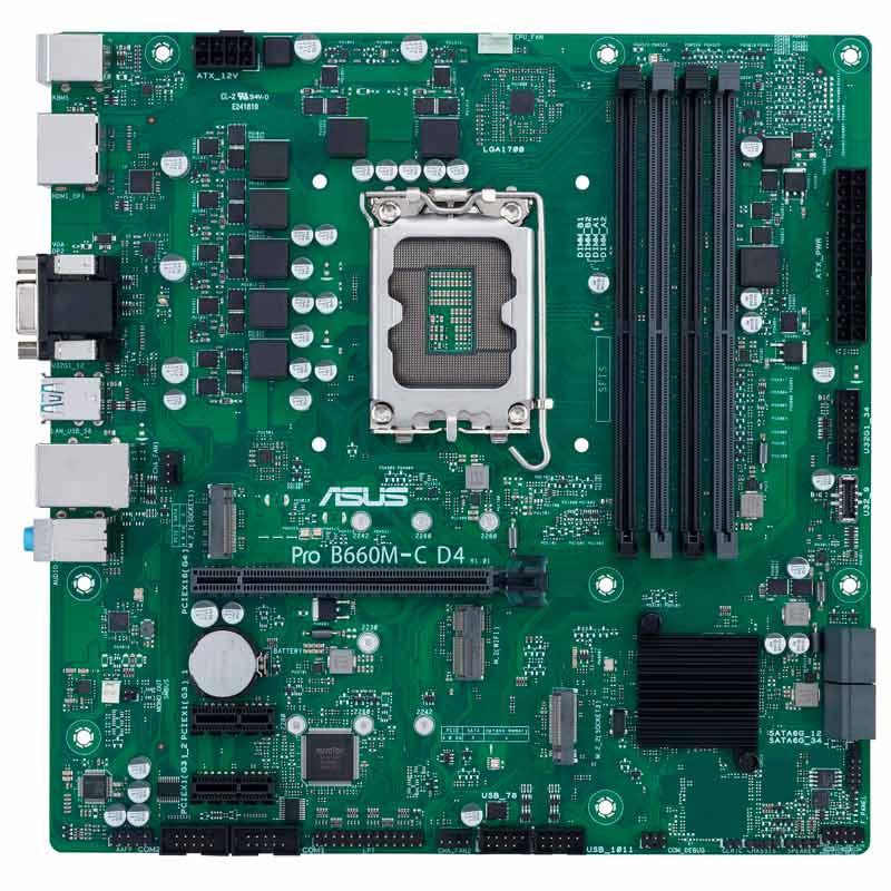 مادربرد ایسوس ASUS Pro B660M-C D4-CSM DDR4 LGA 1700 - 3