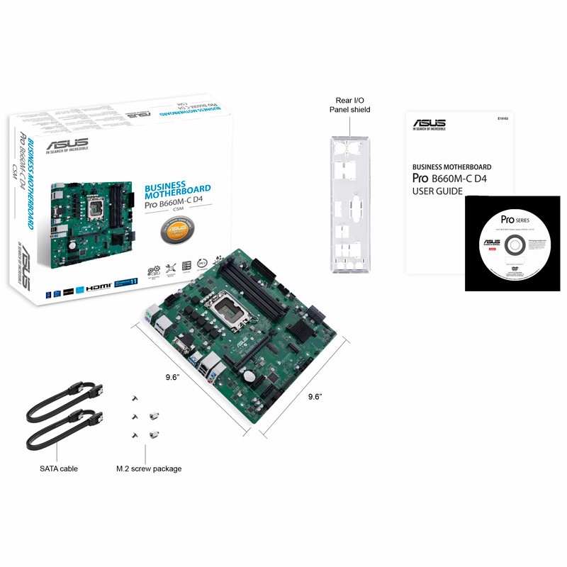 مادربرد ایسوس ASUS Pro B660M-C D4-CSM DDR4 LGA 1700 - 8