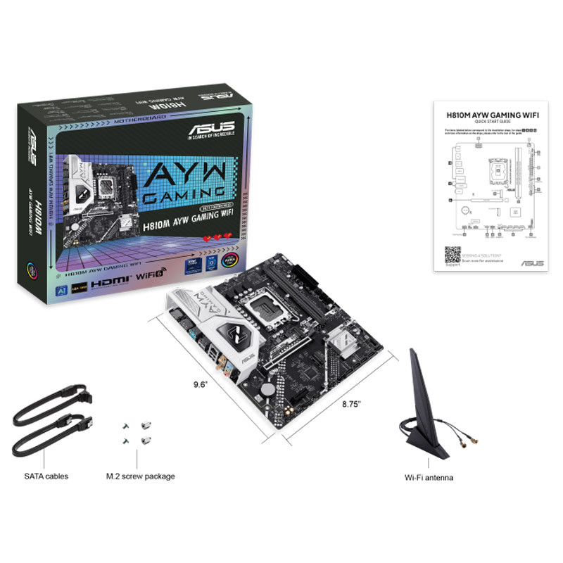 مادربرد ایسوس H810M AYW GAMING WIFI DDR5 - 8