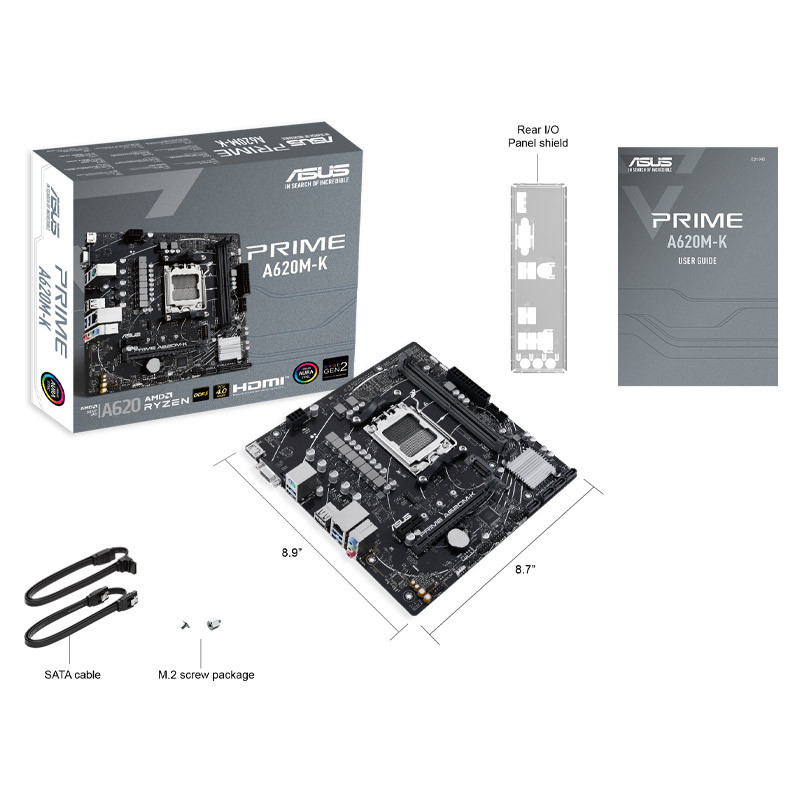 مادربرد ایسوس PRIME A620M-K DDR5 - 7