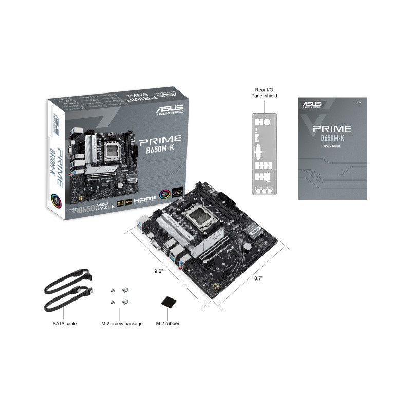 مادربرد ایسوس Prime B650M-K DDR5 - 7