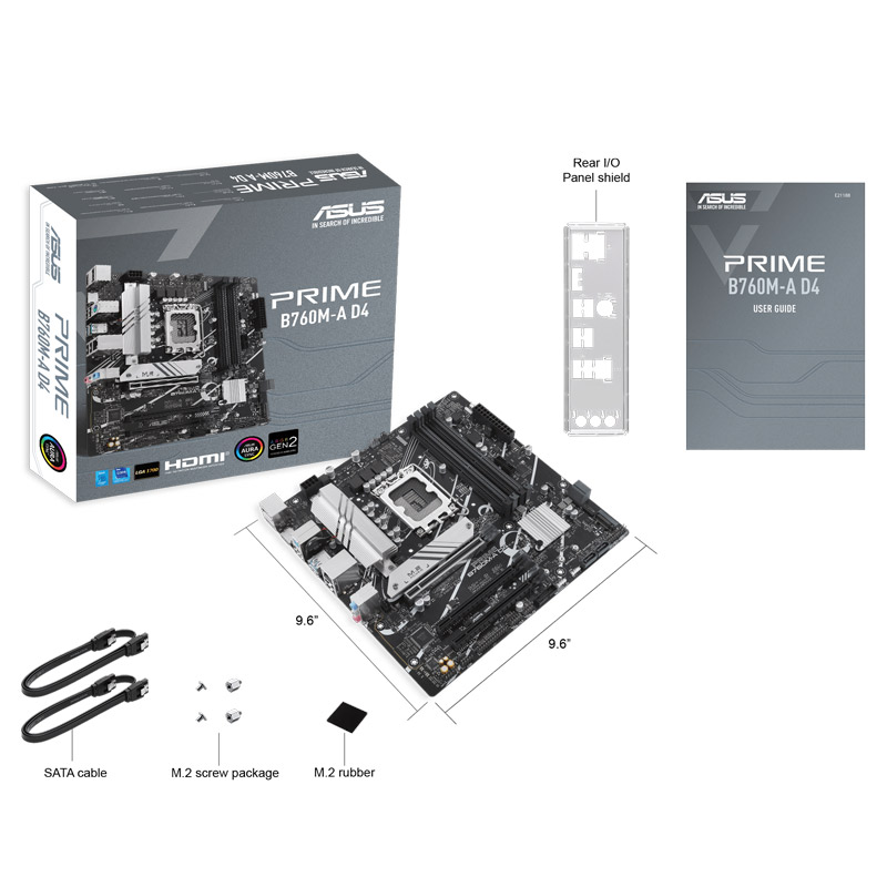 مادربرد ایسوس Prime B760M-A DDR4 - 5