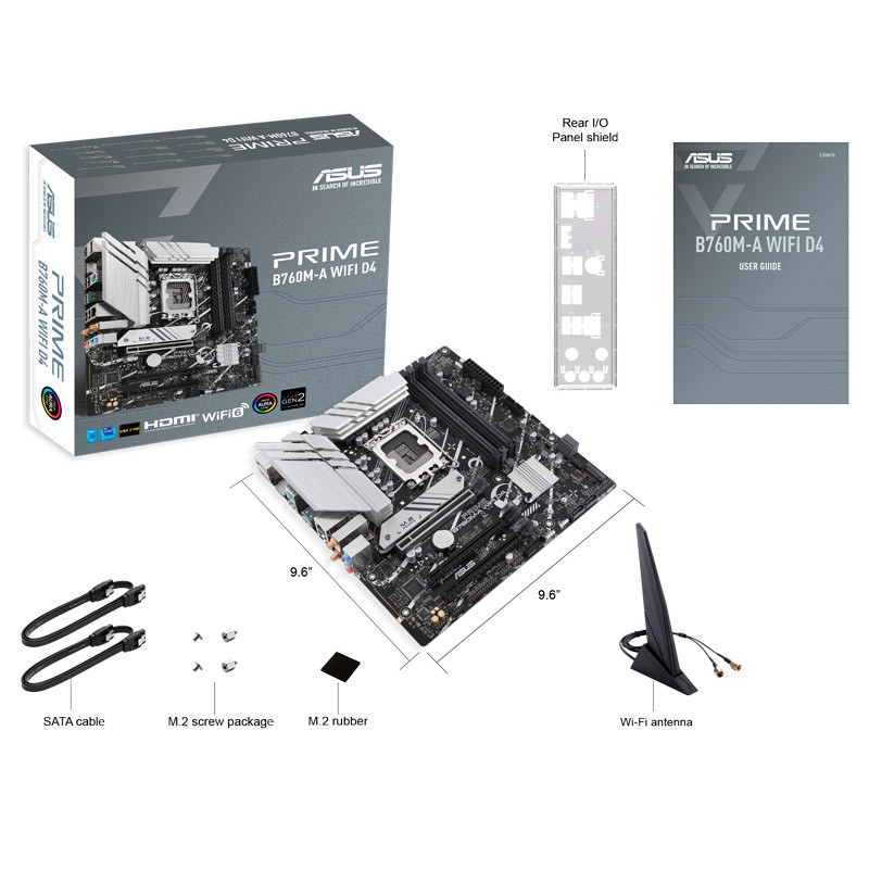 مادربرد ایسوس Prime B760M-A WIFI DDR4 - 5