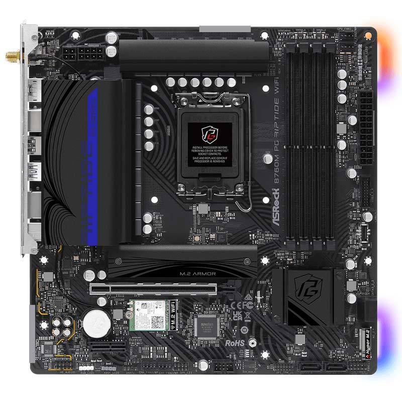 مادربرد ازراک B760M PG Riptide WiFi DDR5 - 2