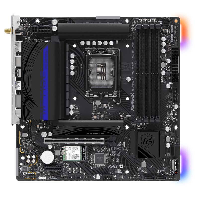 مادربرد ازراک B760M PG Riptide WiFi DDR5 - 3