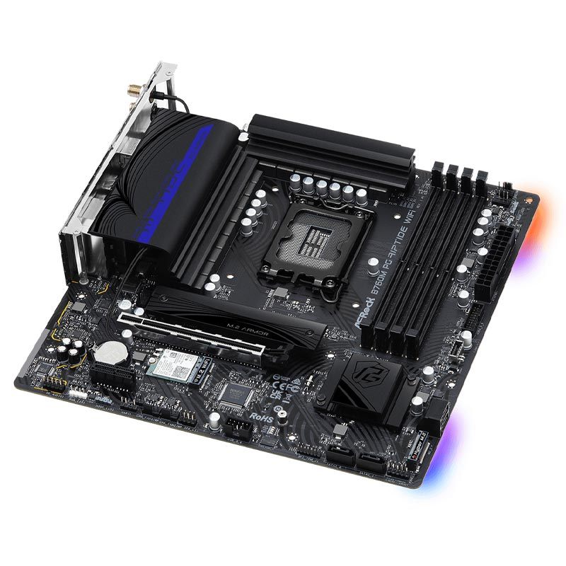 مادربرد ازراک B760M PG Riptide WiFi DDR5 - 4