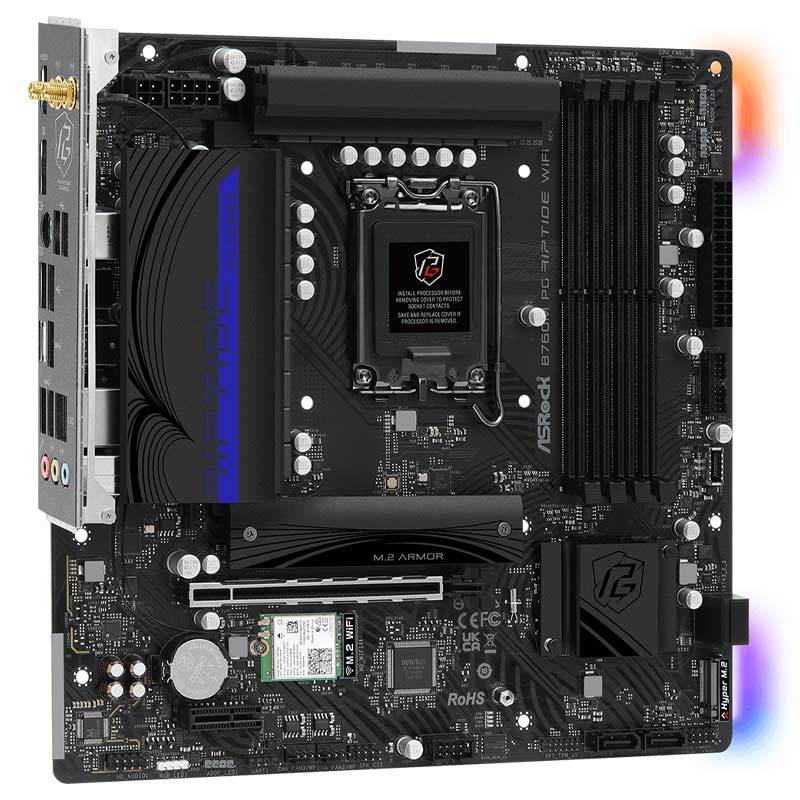 مادربرد ازراک B760M PG Riptide WiFi DDR5 - 5