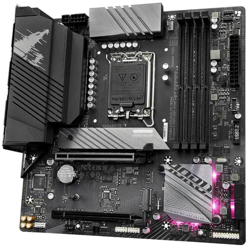 مادربرد گیگابایت B760M Aorus Elite rev.1.0 DDR4 - 4