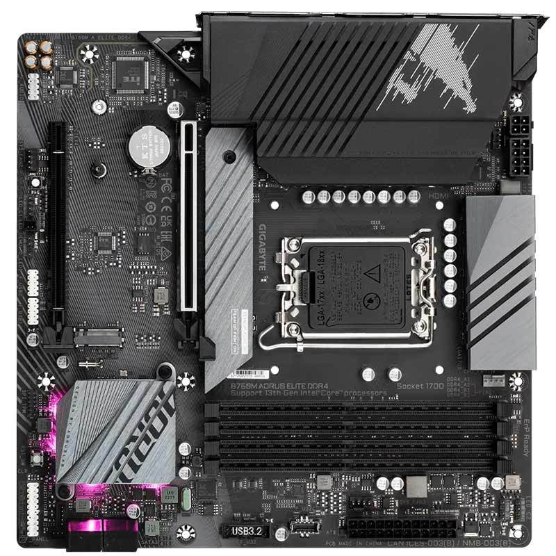 مادربرد گیگابایت B760M Aorus Elite rev.1.0 DDR4 - 6