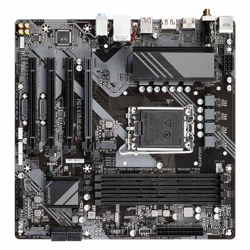 مادربرد گیگابایت B760M C rev.1.0 DDR5 - 5