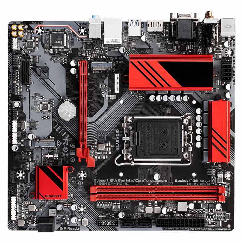 مادربرد گیگابایت B760M Gaming AC rev. 1.0/1.1 DDR5 - 3