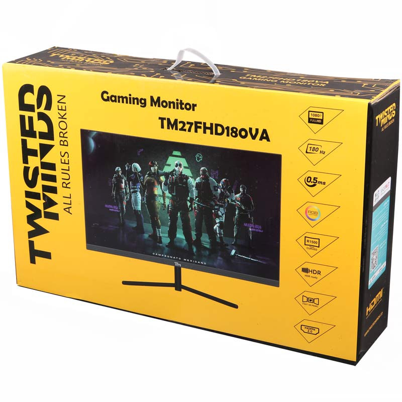 مانیتور گیمینگ خمیده تویستد مایندز TM27FHD180VA سایز 27 اینچ - 2