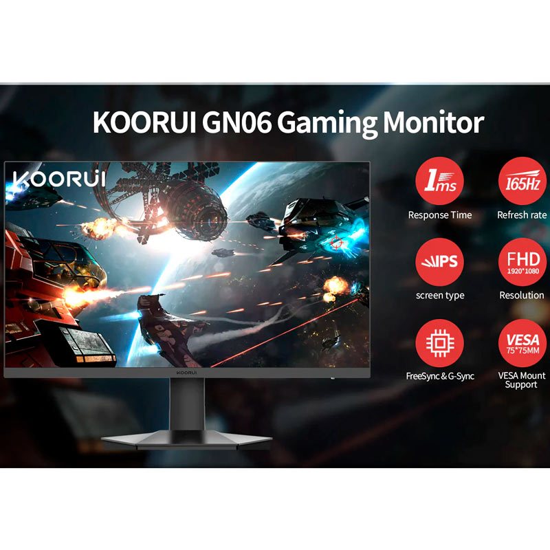 مانیتور گیمینگ کووری 27GN06 سایز 27 اینچ - 3