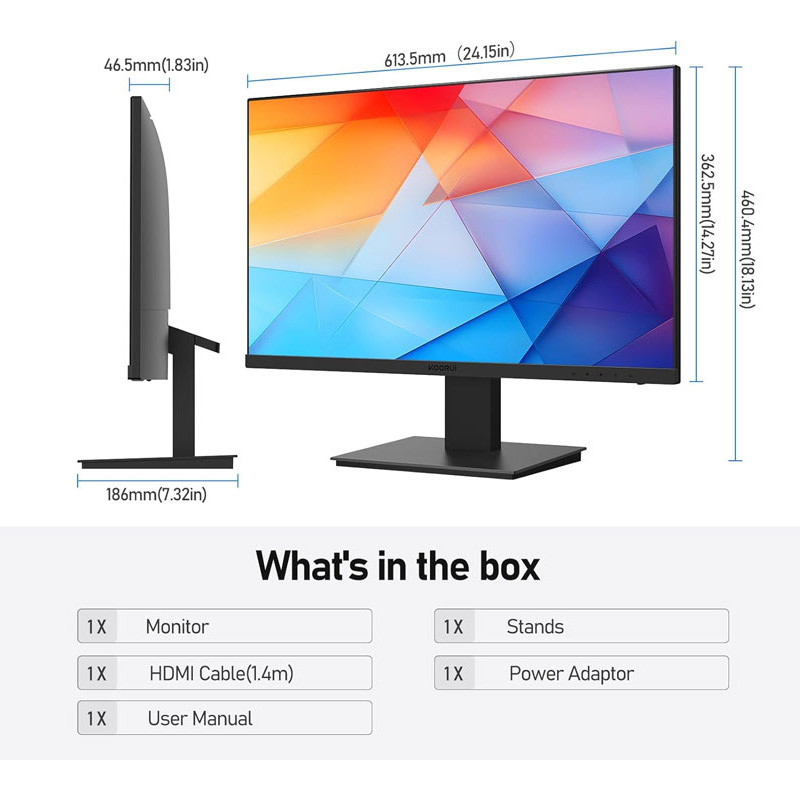 مانیتور کووری 27N02 سایز 27 اینچ - 5