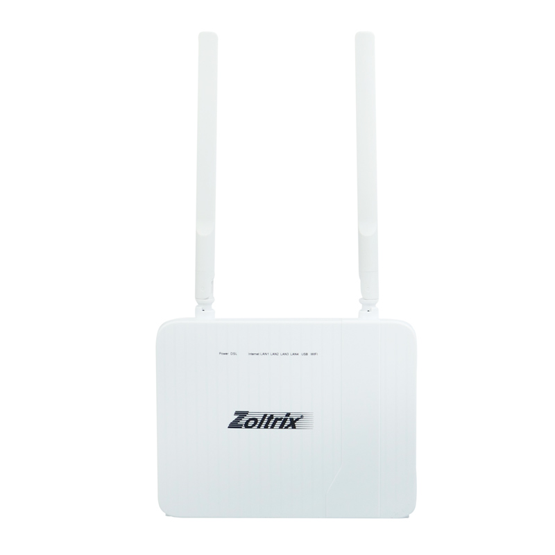 مودم روتر 2 آنتن Zoltrix ZXV-818-P ADSL2+ / VDSL2+ 300Mbps - 5