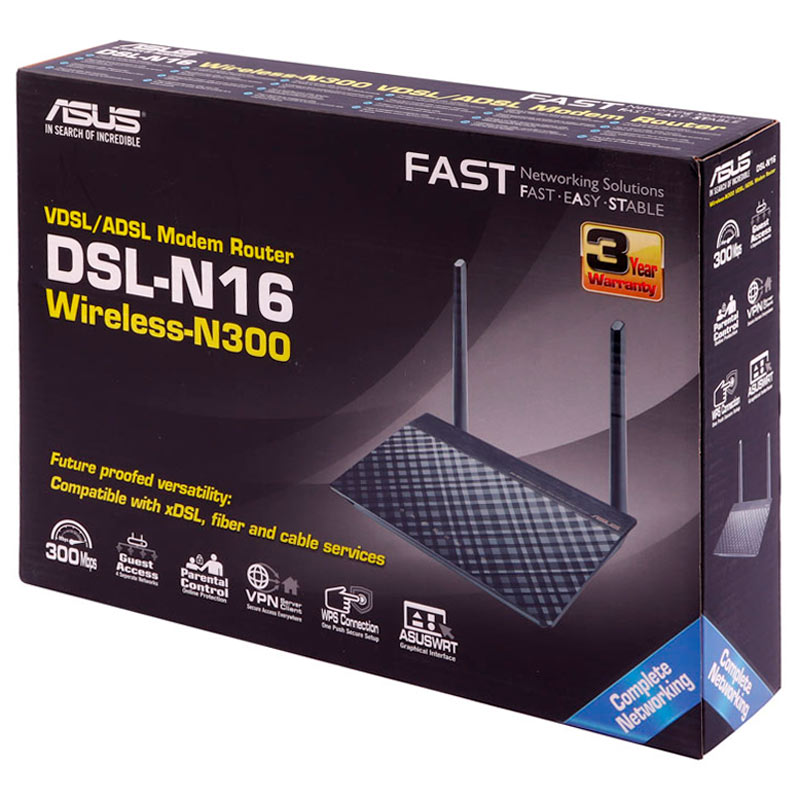مودم روتر ADSL / VDSL ایسوس DSL-N16 - 2