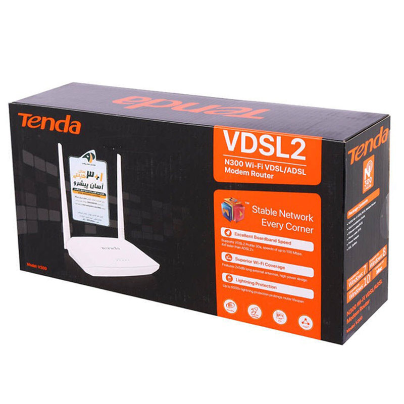 مودم روتر ADSL / VDSL2 تندا V300 - 2