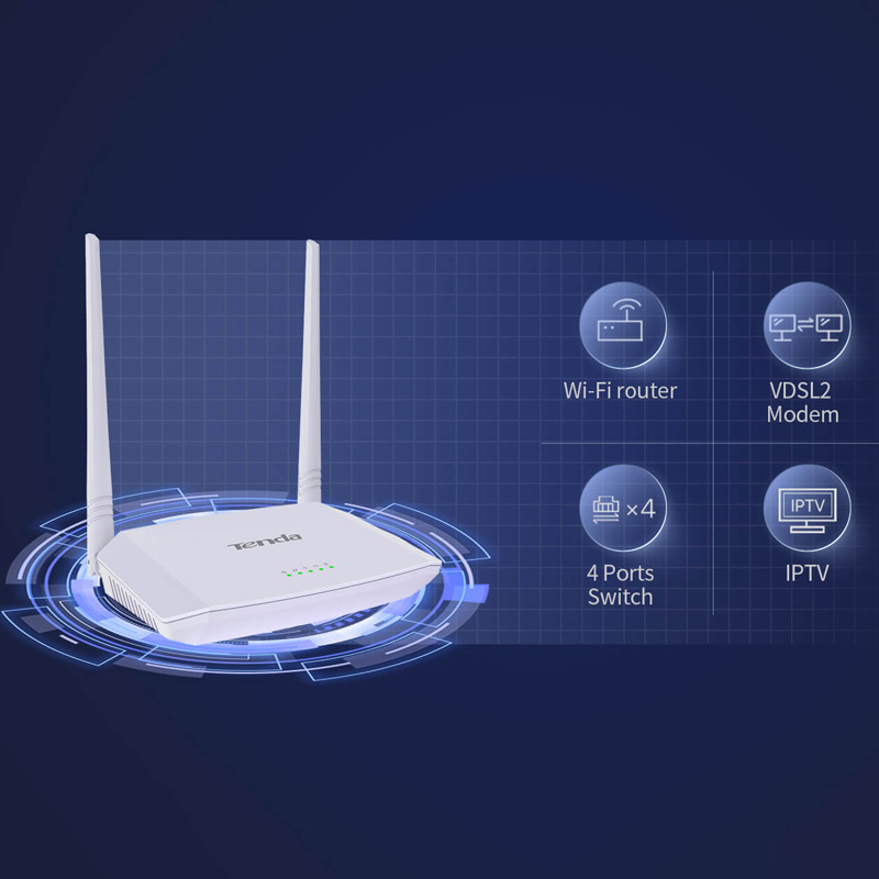 مودم روتر ADSL / VDSL2 تندا V300 - 6