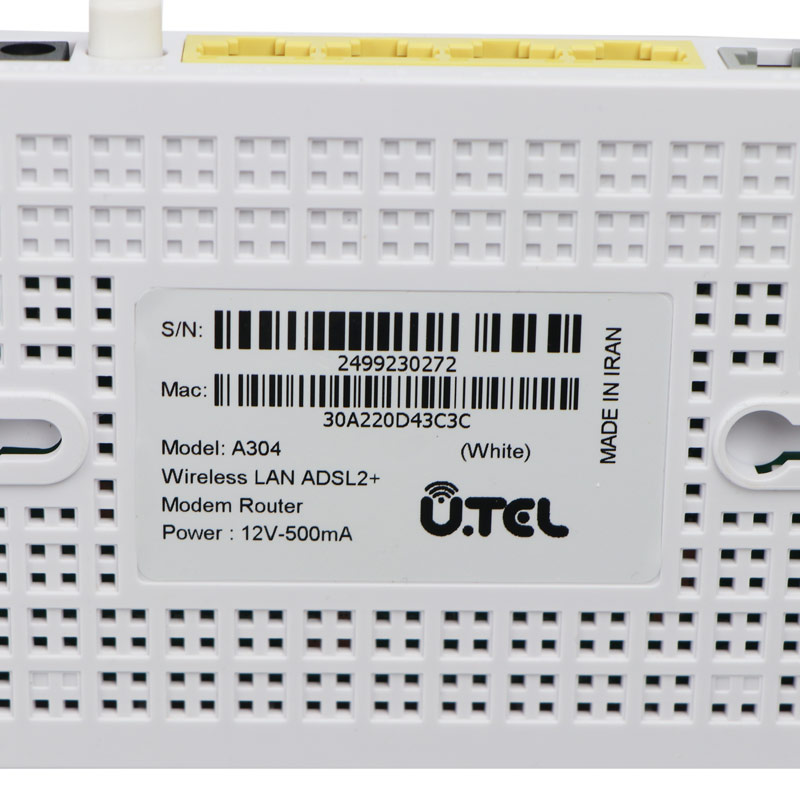 مودم روتر +ADSL2 یوتل A304 - 8