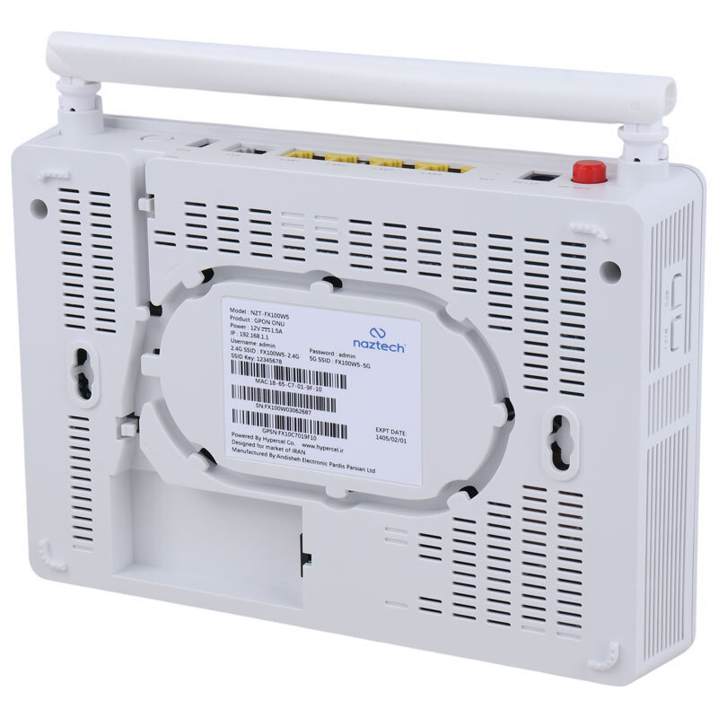 مودم روتر فیبر نوری نزتک Nzt-Fx100w5 - 5