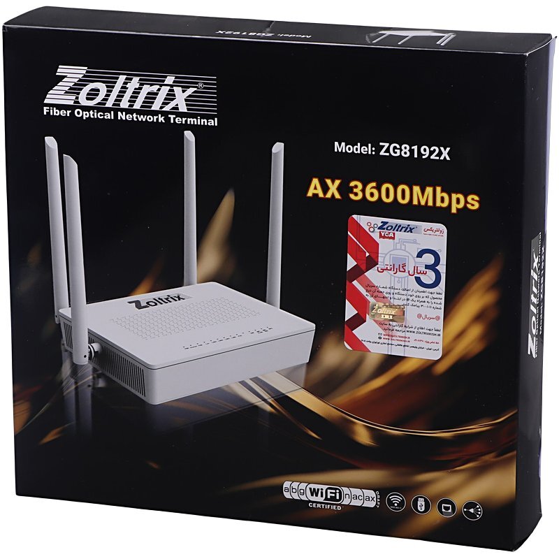 مودم روتر فیبر نوری زولتریکس ZG8192X - 2