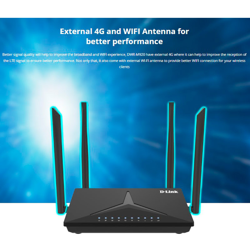 مودم روتر سیمکارتی 4G LTE دی لینک DWR-M920 - 5