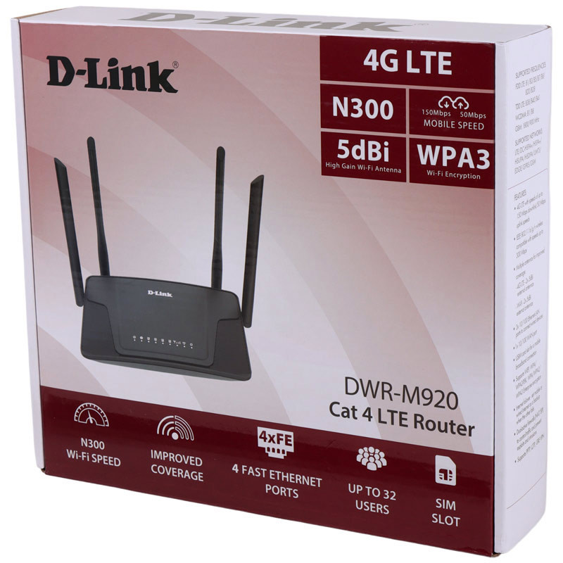 مودم روتر سیمکارتی 4G LTE دی لینک DWR-M920 V1.1.1 - 2