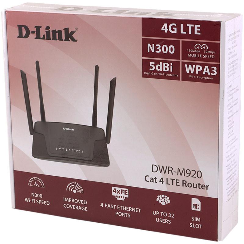 مودم روتر سیمکارتی 4G LTE دی لینک DWR-M920 V2.0 - 2