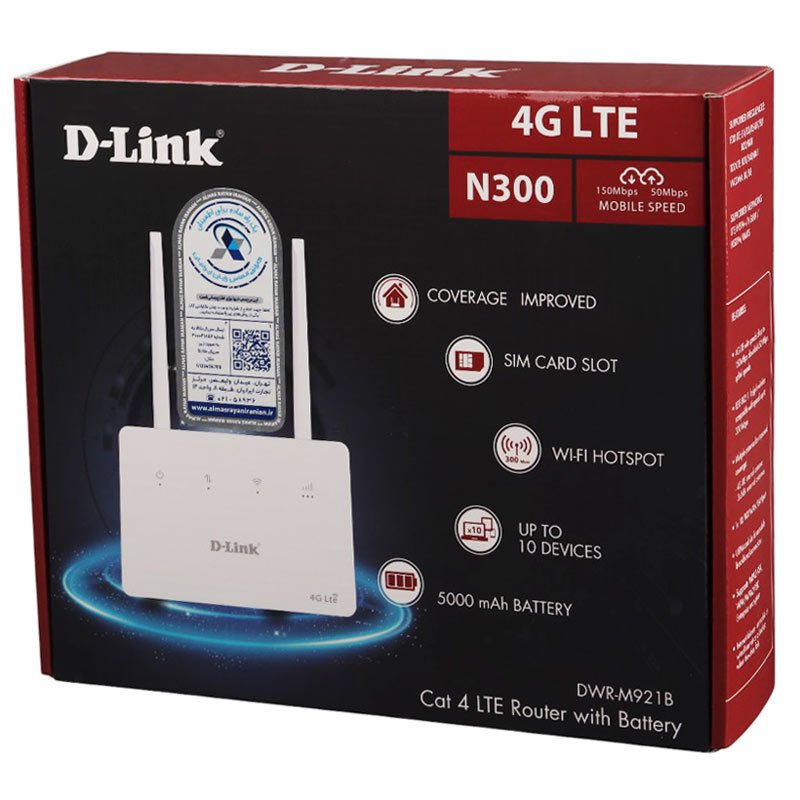 مودم روتر سیمکارتی 4G LTE دی لینک DWR-M921B - 2