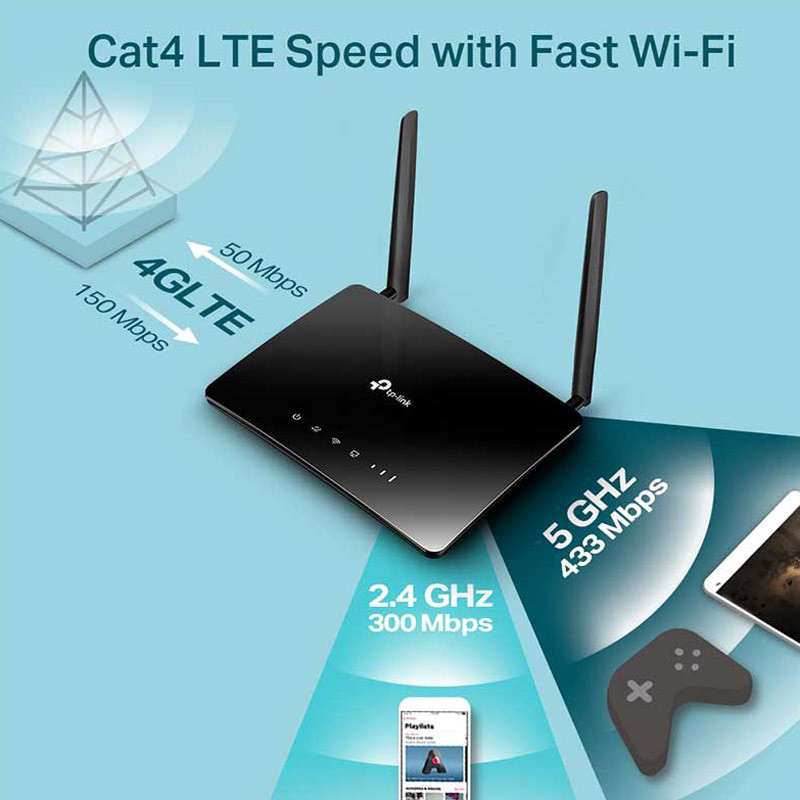 مودم روتر سیمکارتی 4G LTE تی پی لینک Archer MR202 - 6