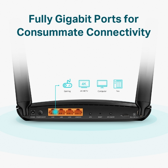 مودم روتر سیمکارتی 4G+ LTE تی پی لینک Archer MR600 - 8