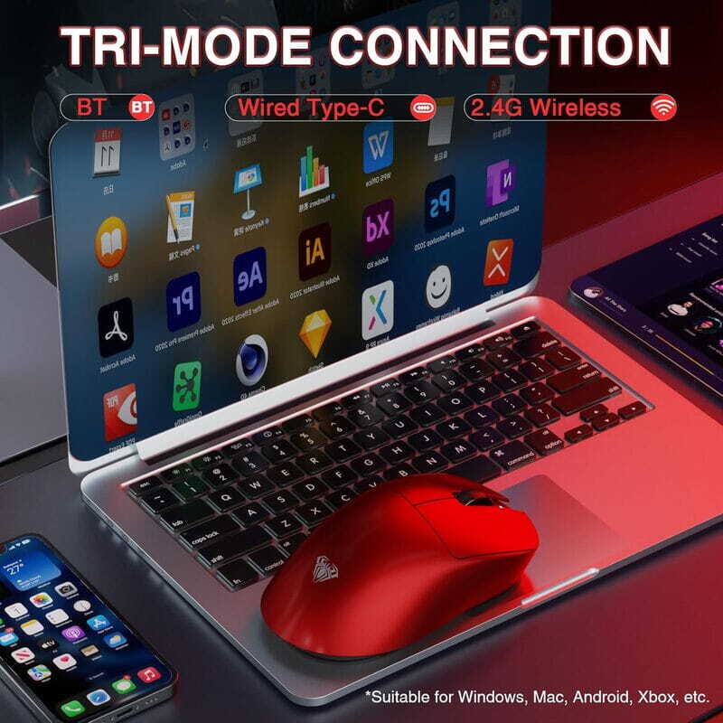موس بی سیم گیمینگ آئولا SC900 Pro - 4