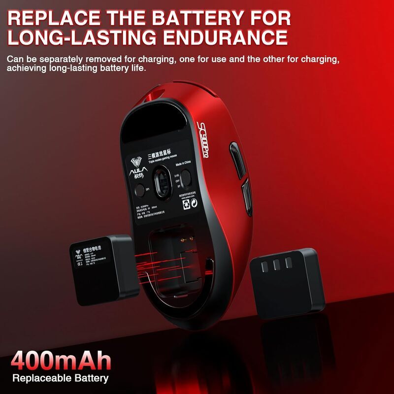 موس بی سیم گیمینگ آئولا SC900 Pro - 8