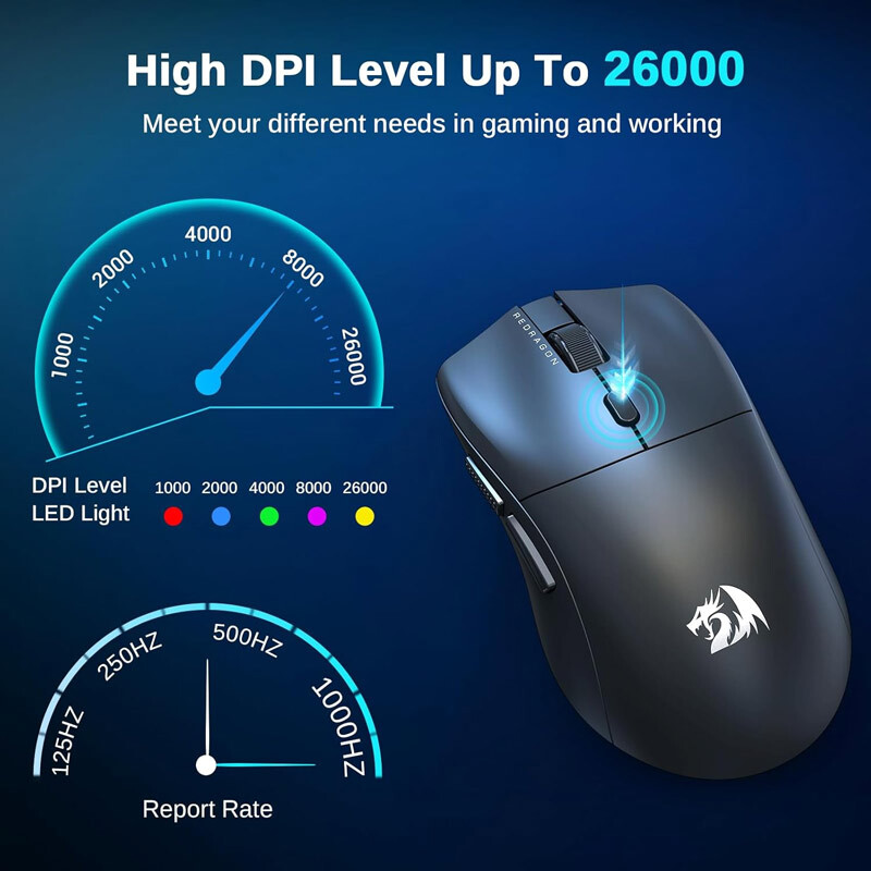 موس بی سیم گیمینگ ردراگون NEVA PRO M815 - 2