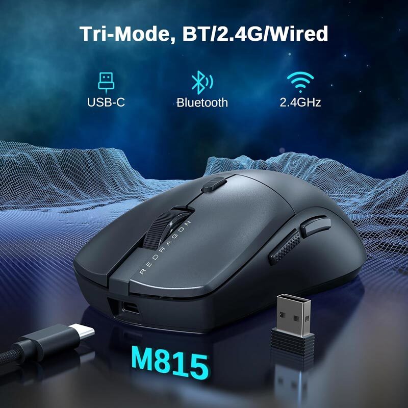موس بی سیم گیمینگ ردراگون NEVA PRO M815 - 6