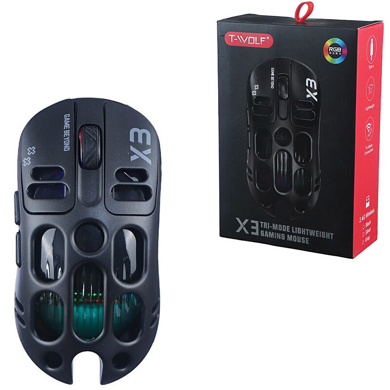 موس بی سیم گیمینگ تی ولف X3