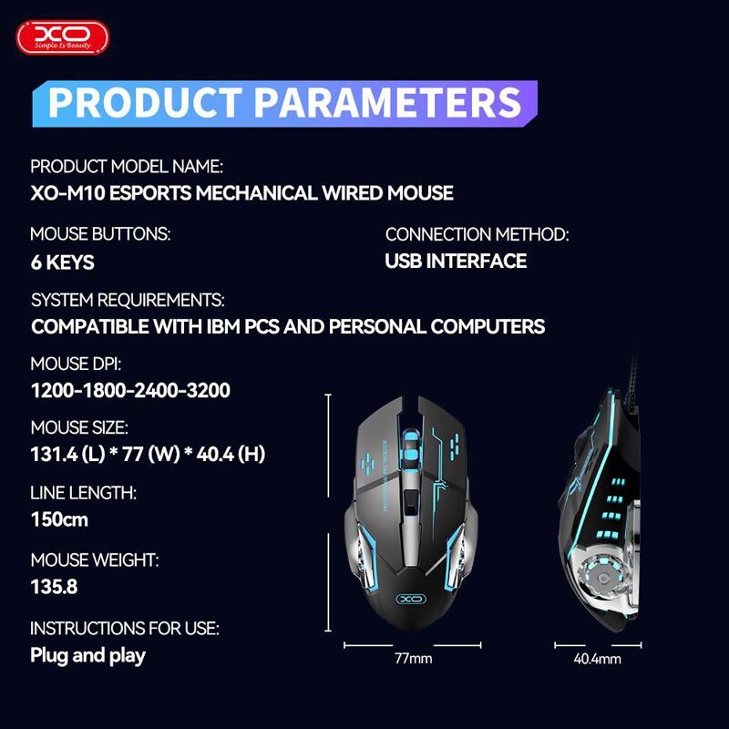 موس گیمینگ ایکس او XO-M10 - 8