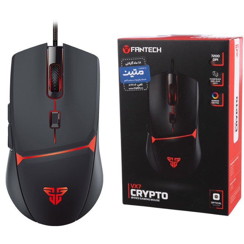 موس گیمینگ فنتک CRYPTO VX7