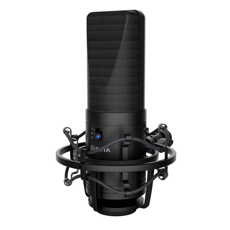 میکروفون کندانسور Boya BY-M1000 + پاپ فیلتر - 3