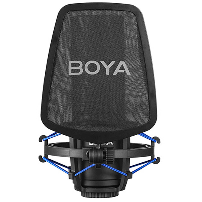 میکروفون کندانسور Boya BY-M1000 PRO + پاپ فیلتر - 2