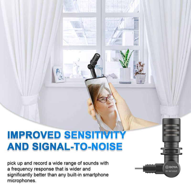میکروفون کندانسور Boya BY-M100UC Type-C - 8