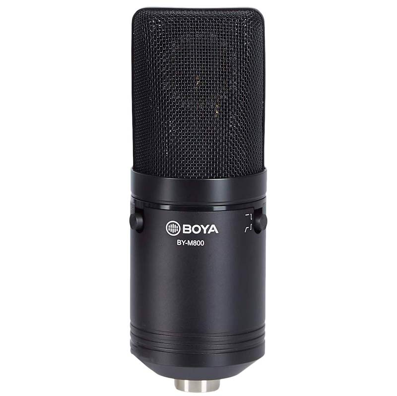 میکروفون کندانسور Boya BY-M800 + پاپ فیلتر - 6