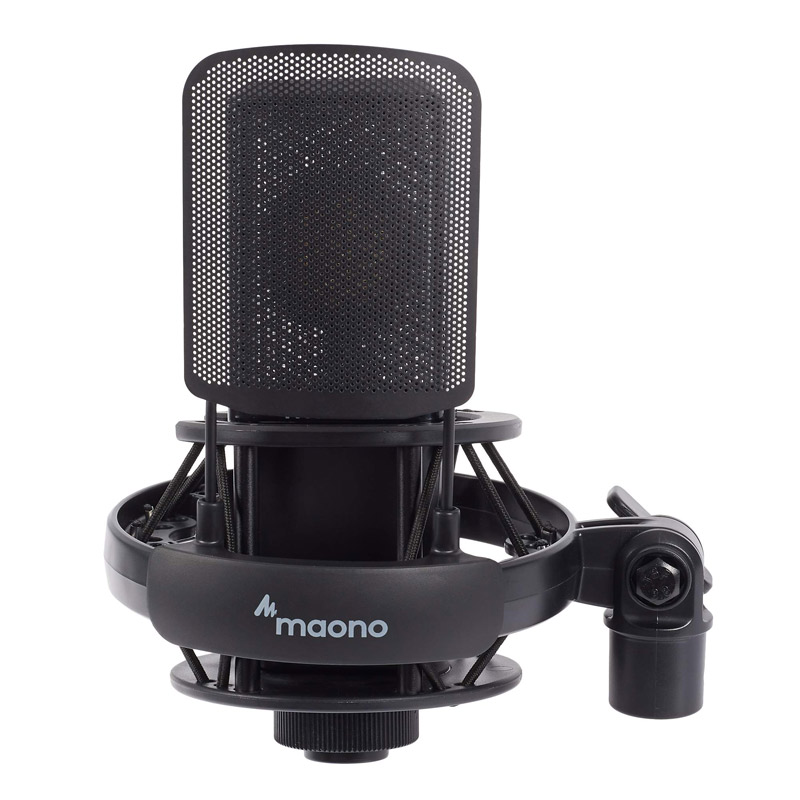 میکروفون کندانسور Maono AU-PM500 + پاپ فیلتر - 3