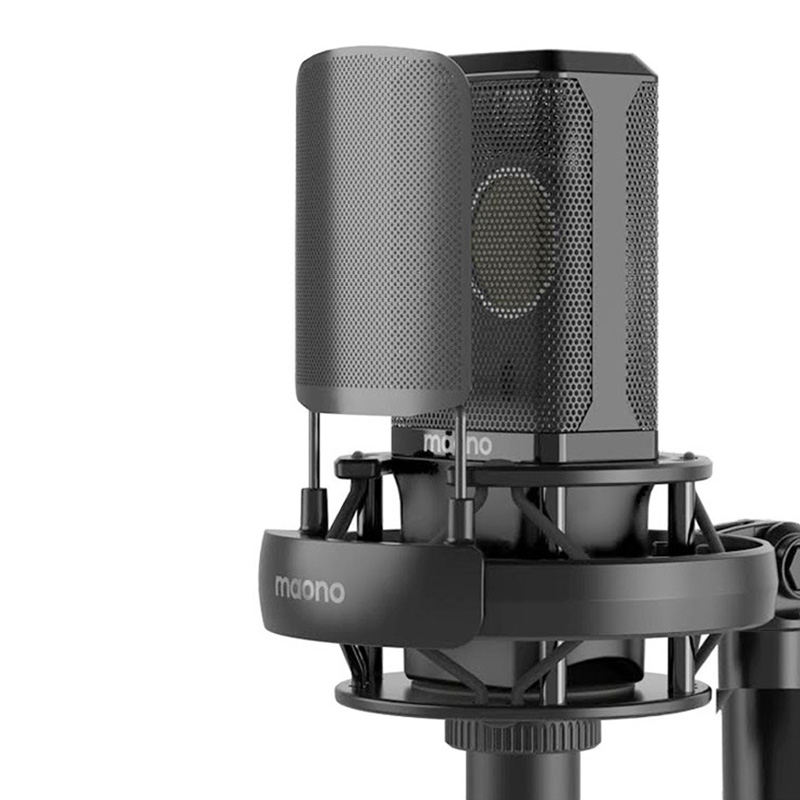 میکروفون کندانسور Maono AU-PM500 + پاپ فیلتر - 4