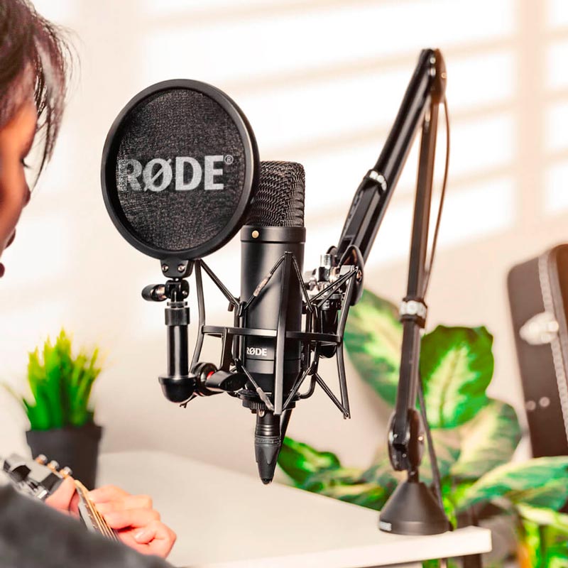میکروفون کندانسور Rode NT1 + پاپ فیلتر - 5