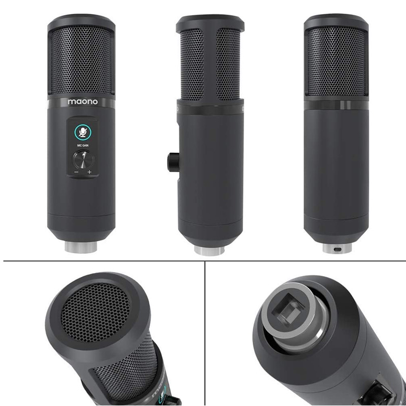 میکروفون کندانسور و پایه لرزشگیر Maono AU-PM422 + پاپ فیلتر - 5