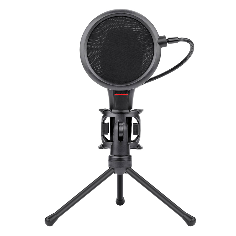 میکروفون کندانسور و پایه لرزشگیر Redragon Quasar 2 GM200-1 + پاپ فیلتر - 3