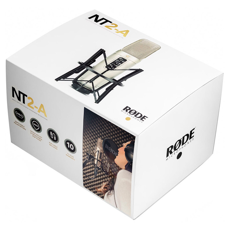 میکروفون کندانسور و پایه لرزشگیر Rode NT2-A + پاپ فیلتر - 2